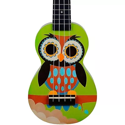 Mahalo Art Series Soprano Ukulele With Bag Owl Motif • $59.99