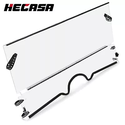 HECASA 1/4  Front Folding Windshield For Yamaha Rhino 450 / 660 / 700 UTV 04-13 • $198.90