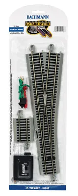 Bachmann 44566 EZ-Track Remote Turnout-Right #5 W/ Nickel Silver Rails HO Scale • $71.79