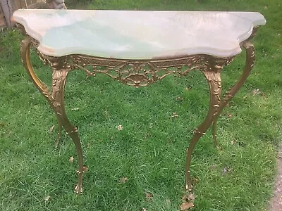 French Marble Top Console Table • £280