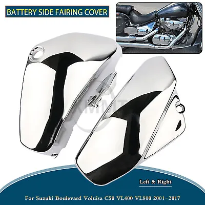 L&R Side Battery Fairing Cover For Suzuki Boulevard C50 C50T C50B Volusia VL800 • $66.98
