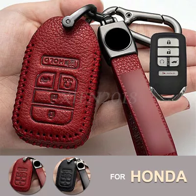 For Honda Civic Accord Pilot CRV 2019-2021 Leather Remote Key Fob Cover Case Bag • $47.22