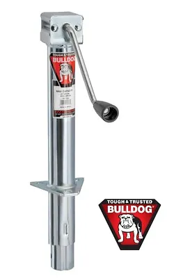 Bulldog 3000 Lbs. Round A-Frame Trailer Jack Sidewind 13  Lift W/ Gear Box Zinc • $72.29