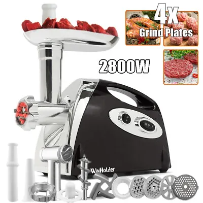 WinHolder 2800W Electric Meat Grinder Mincer Machine Food Sausage Maker Ukstock • £49.97