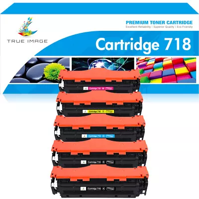 5x Toner Cartridge For Canon 718 I-SENSYS MF724Cdw MF728Cdw MF8380Cdw MF8580Cdw • £48.99