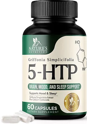 5-HTP 200mg Capsules Serotonin Support For Sleep & Stress 5-Hydroxytryptophan • $16.02