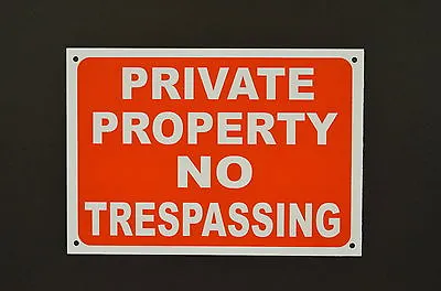 PRIVATE PROPERTY NO TRESPASSING Sign Or Sticker 200x150 Or 300x200 Access Entry • £4.89