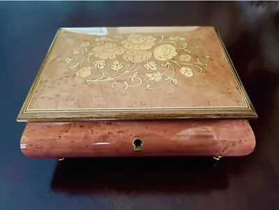 Reuge Swiss Lacquered Wood Music Jewelry Box. Nutcracker Waltz Of The Flowers • $85