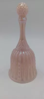 Vintage Fenton Rosaline Pink Iridescent Shell Pattern Bell • $4.99