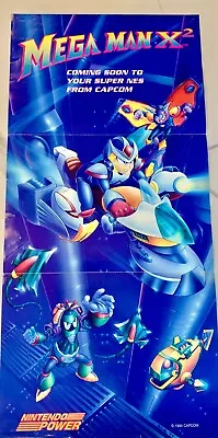 Authentic Nintendo Power Poster VTG Gameboy NES SNES N64 22x11 Megaman X • $49.99