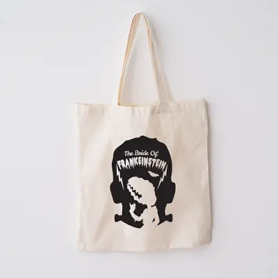 Bride Of Frankenstein The Monster Victor Frankenstein Horror Tote Bag Handmade • $13.49