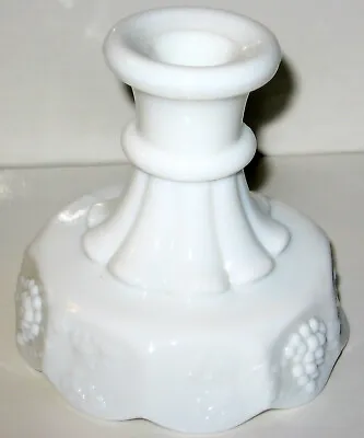Vintage Westmoreland Milk Glass Paneled Grape Candle Holder • $4.95