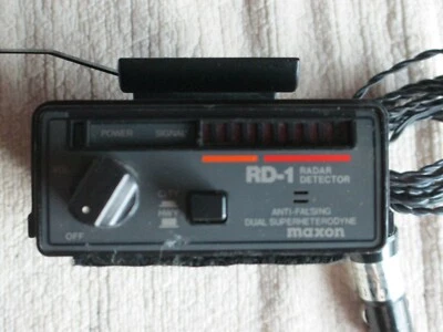 $7.99 • Buy Vintage Maxon RD-1 Radar Detector Anti-Falsing Dual Superhetrodyne