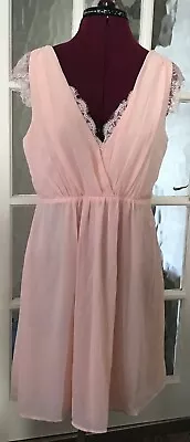 £14.99 • Buy Bnwt Eva & Lola V-neck Sleeveless Pink Dress.    Large.         #572