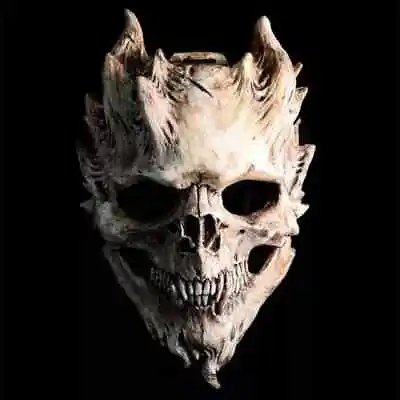 Scary Skull Mask Demon Costume Skeleton Evil Latex Mask Horror Halloween Props • $24.99