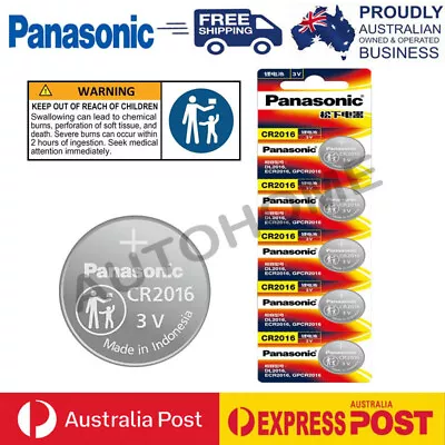 Panasonic Batteries CR2016 3V Cell Coin Lithium Button Battery • $2.95