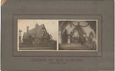 Church Of The Nativity NEWPORT PA Antique Pennsylvania Perry County Photograph • $41.99