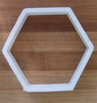 £3.99 • Buy Hexagon Honeycomb Shape Cookie Cutter Biscuit Pastry Fondant Stencil Silhouette 