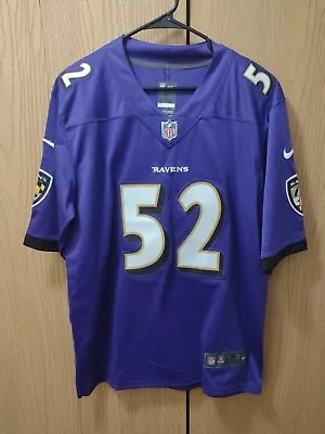 Nike Ray Lewis Baltimore Ravens NFL Football Sewn On Field Purple Small Jersey • $20