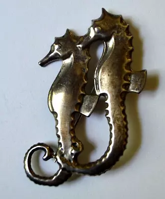 McClelland Barclay Sterling Silver Seahorse Brooch Nautical Ocean Theme Rare HTF • $399.99