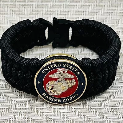 Marine Corps Bracelet; Black Trilobite • $41