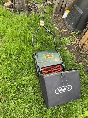 £60 • Buy Webb WEH12R 30cm Roller Hand Push Lawn Mower C/w Collection Bin GWO