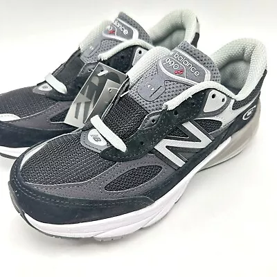 New Balance 990v6 Made In USA Black Grey White Men's Sport Shoe M990BK6 Sz 8-12 • $169