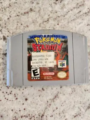 Pokémon's Stadium N64 Authentic Blockbuster Rental • $44.99