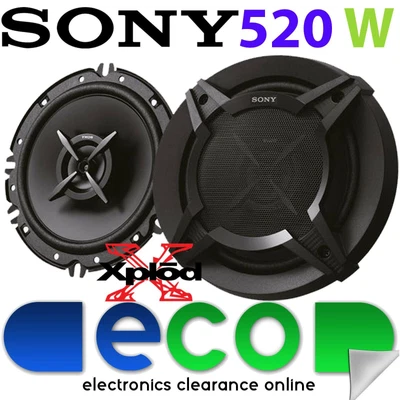 £74.99 • Buy Ford Focus 2011-2014 MK3 SONY 16cm 6.5  520 Watts 2 Way Rear Door Car Speakers