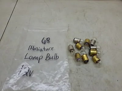 68 Clear Miniature Lamps Bulbs Pack Of 10 Miniature Bulbs 68 • $7.01