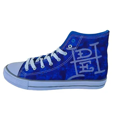 Ed Hardy Dagger EH9039H Mens Blue Canvas Lace Up Lifestyle Sneakers Shoes 12 • $18.37