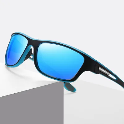 Polarised Sunglasses Mens Womens Outdoor Rugged Wrap Around Unisex Shades UV400 • £9.95