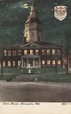 *Maryland Postcard- The State House  ...Annapolis- • $4.72