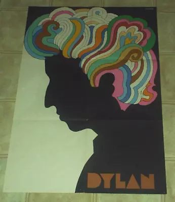 Original 1967 Bob Dylan Poster 22 X33” Milton Glaser Psychedelic Poster • $29.99