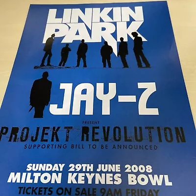 Linkin Park & Jay-z Projekt / Madina Lake  Original Advert/ Poster/clipping • £5