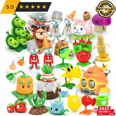 Plants Vs Zombies Amine Action Figure Gift Toys Set PVC Plush Soft Toy Kids Game • $18.99
