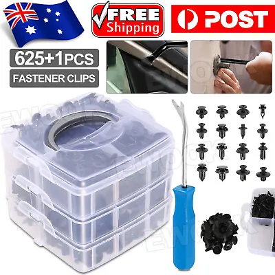 $16.95 • Buy 625 PCS Car Body Trim Clips Retainer Bumper Auto Panel Push Plastic Fastener Kit