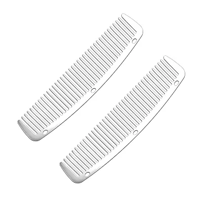 2Pcs Metal Anti Static Barber Combs Stainless Steel Hair Comb Cutting Comb Set H • $16.06