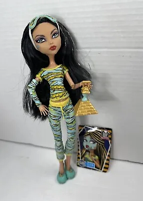 Monster High Dead Tired Cleo De Nile Doll Pajamas Slippers Eye Cover • $65