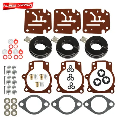 New 3Pcs Carburetor Carb Repair Kit W Float For Johnson Evinrude 65 70 75 HP • $15.71