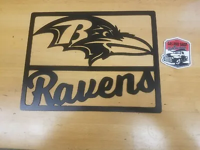 Baltimore Ravens Metal Wall Art Plasma Cut Home Decor Gift Idea Man Cave • $48.99