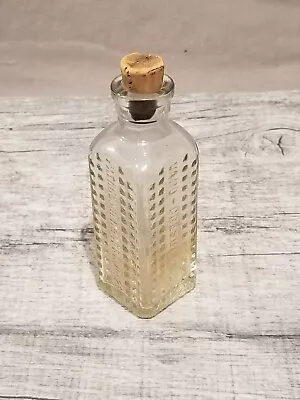Vintage Owens Illinois Vapo Cresolene Clear Hobnail Bottle With Original Cork • $9.99