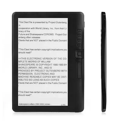 Portable E-book Reader 7 Inch Multifunctional E-reader 16GB Memory Compact O4C2 • £62.39