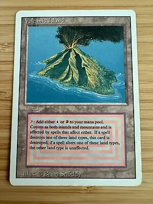 Revised Edition  MTG  Volcanic Island   Magic Dual Land NM • $624.99