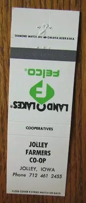 £5.72 • Buy Farm Related: Felco Farmers Co-op (jolley, Iowa) Matchbook Matchcover -f8