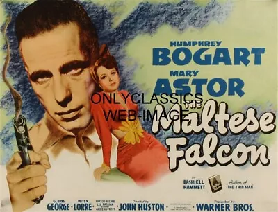 '41 Maltese Falcon 11x14 Poster Humphrey Bogart Mary Astor Film Noir Smoking Gun • $16.96