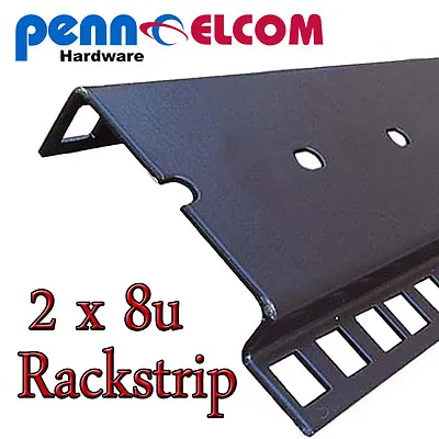 8u Double Rackstripdata Stripservers Rack Strip Flightcase • £14.95