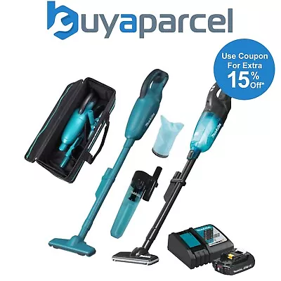 Makita DCL180 DCL182 18v Vacuum Cleaner Black Blue / Accessories / Bag / Nozzles • £26.99