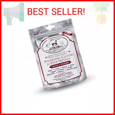 Cape Cod Polishing Cloths For Fine Metals | Jewelry Cleaner And Tarnish Remover • $12