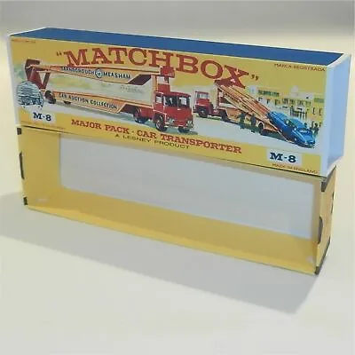 Matchbox Major Pack 8 B Guy Warrior Car Transporter E Style Repro Box • $26.99